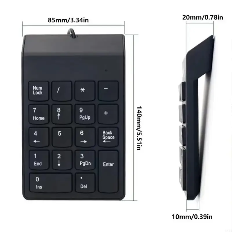 18Keys Corded Numpad 6