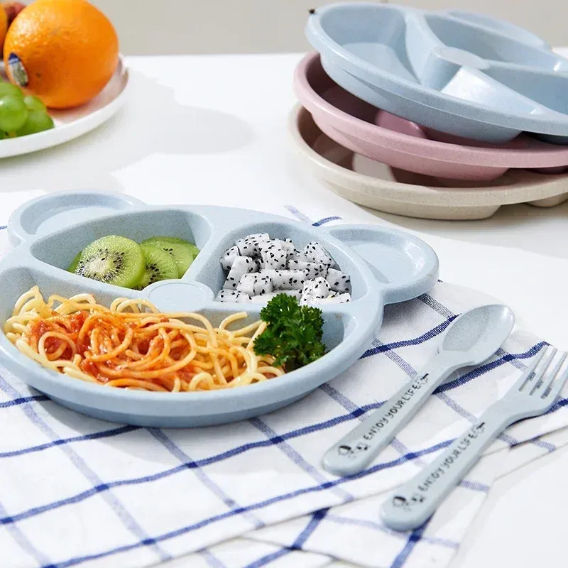 Wheat Straw Baby Dinner Set 3Pcs 5