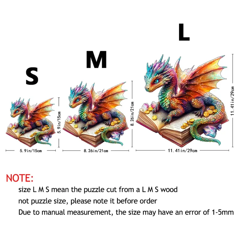 3D Dragon Wooden Puzzle Brain Teaser 6