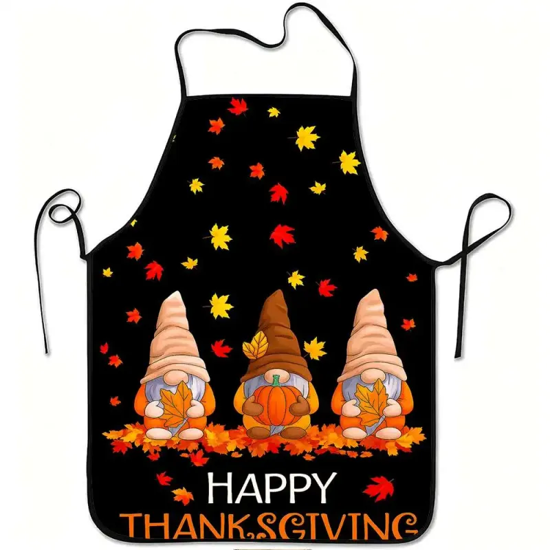 Thanksgiving Gnome Pumpkin Apron 1
