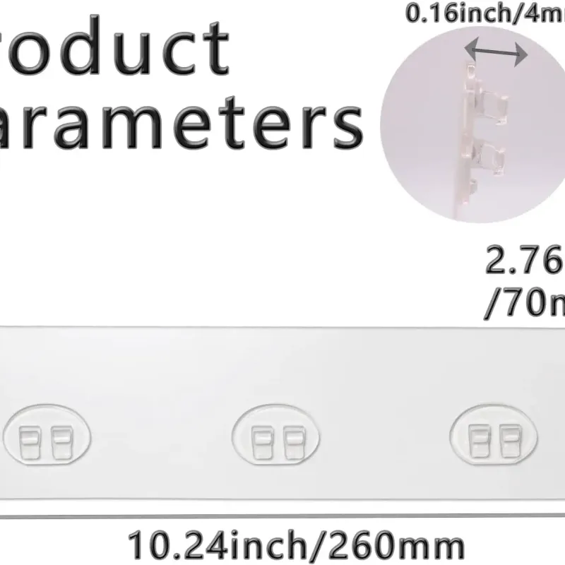Transparent Adhesive Shower Caddy Pads 4