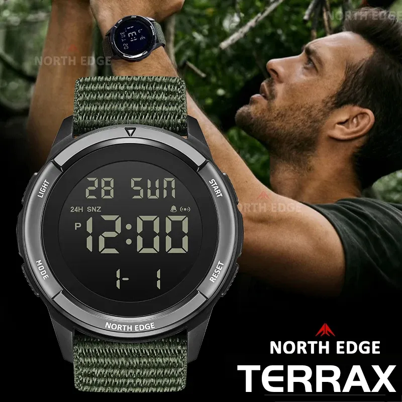 TERRAX Men's Digital Waterproof Sports Watch 1