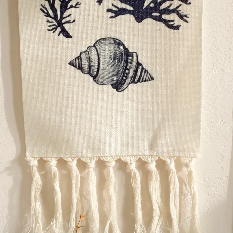 Coastal Seashell Cotton Wall Hanging 5