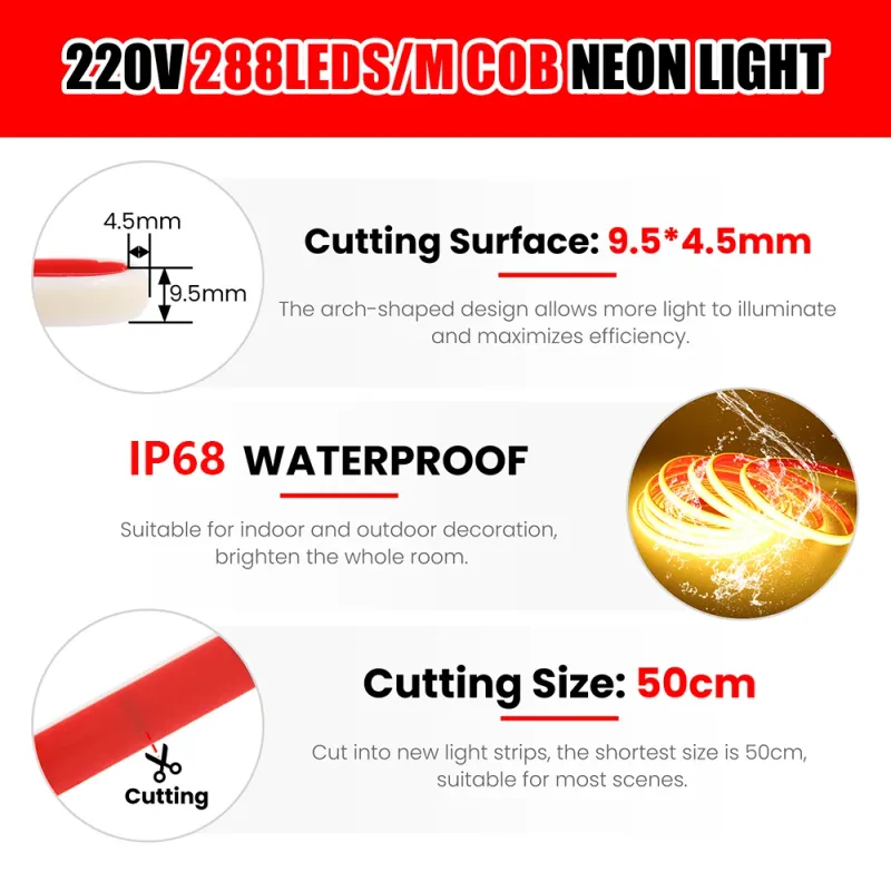 COB Neon LED Strip Light Kit 4