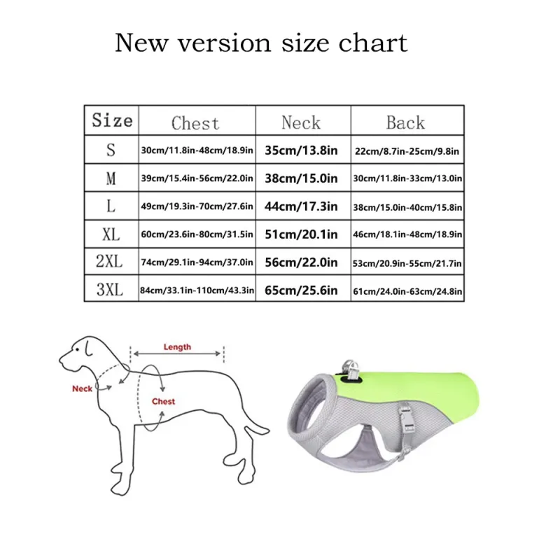 Ice Cooling Dog Vest - Summer Mesh 6