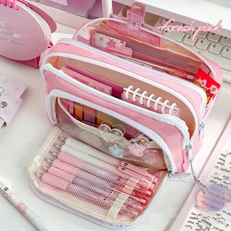 Kawaii 3-Layer Pen Organizer Pouch 2