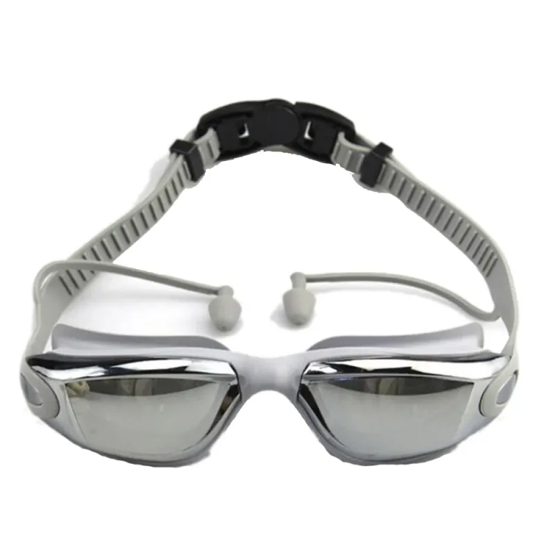 Anti-Fog Swim Goggles with Earplugs 2