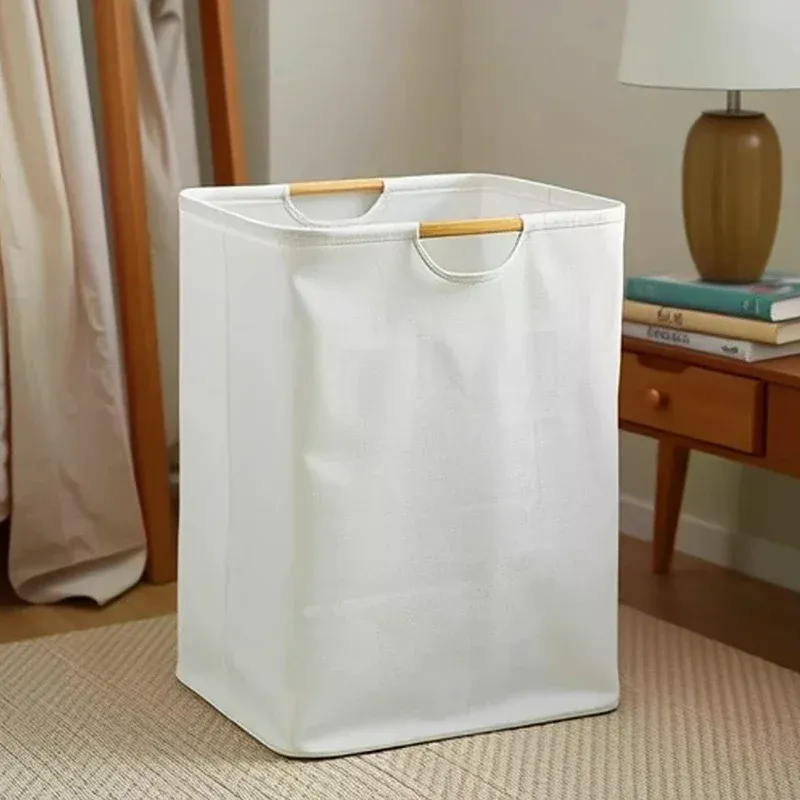 Black Foldable Linen Laundry Basket 4