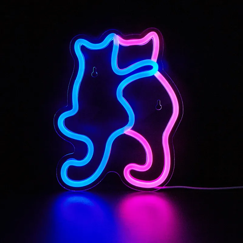 Cat LED Neon Sign Night Light 4