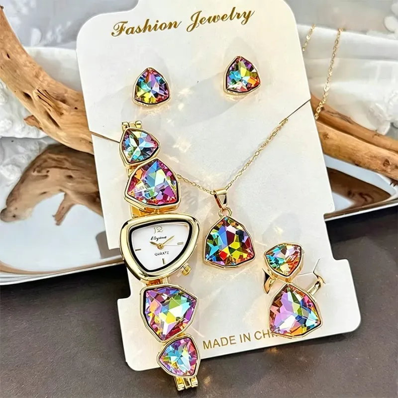 5-Piece Luxury Women's Watch &amp; Jewelry Set 1