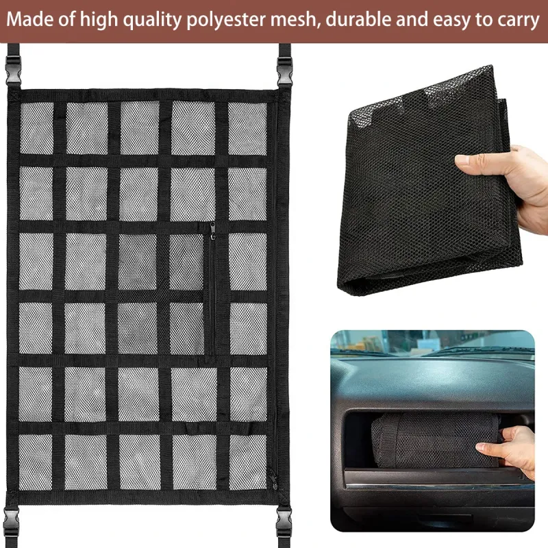 Car Roof Storage Net Bag Organizer 5