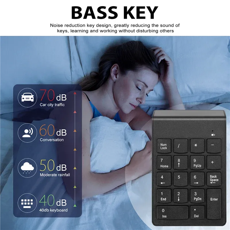Wireless Numeric Keypad 18 Keys 4