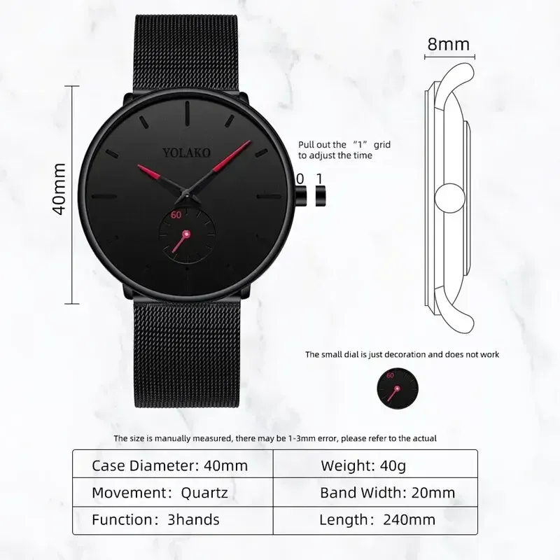 Minimalist Quartz Watch for Men 6