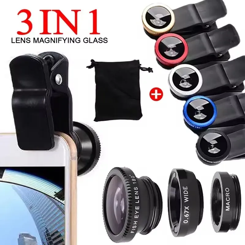 3-in-1 Fisheye Phone Lens Kit 1