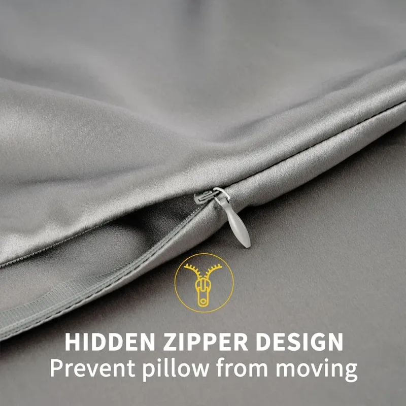 Mulberry Silk Pillowcase Hidden Zipper 5