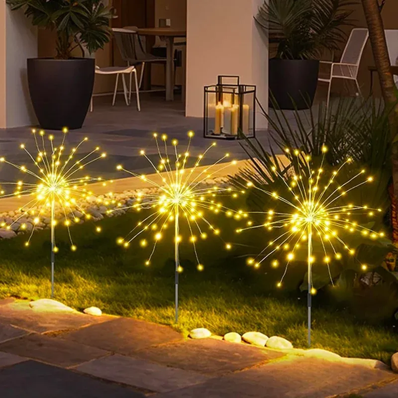 Solar Firework LED Stake Lights 5