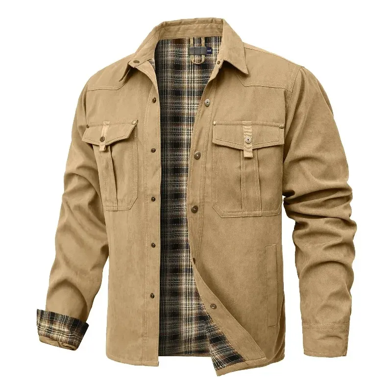 Men's Cowboy Western Flannel Jacket 6