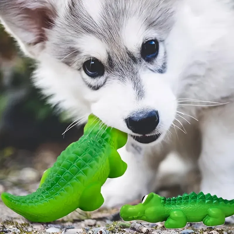 Shark Squeaky Dog Chew Ball Toy 6