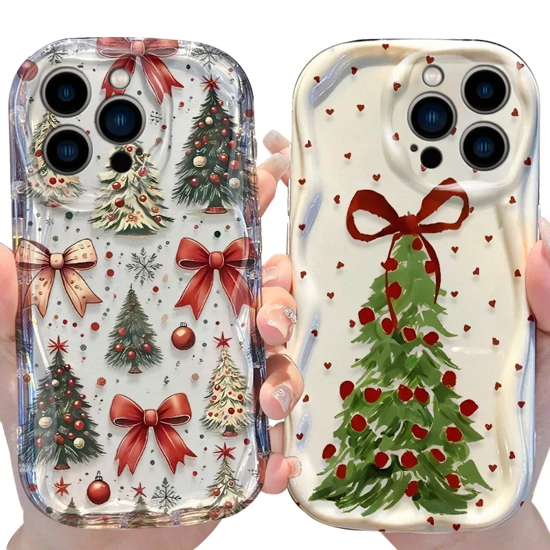 Oil Painting Christmas Tree iPhone Case 6