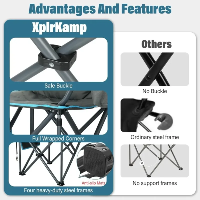Oversized Camping Chair with Cooler 5