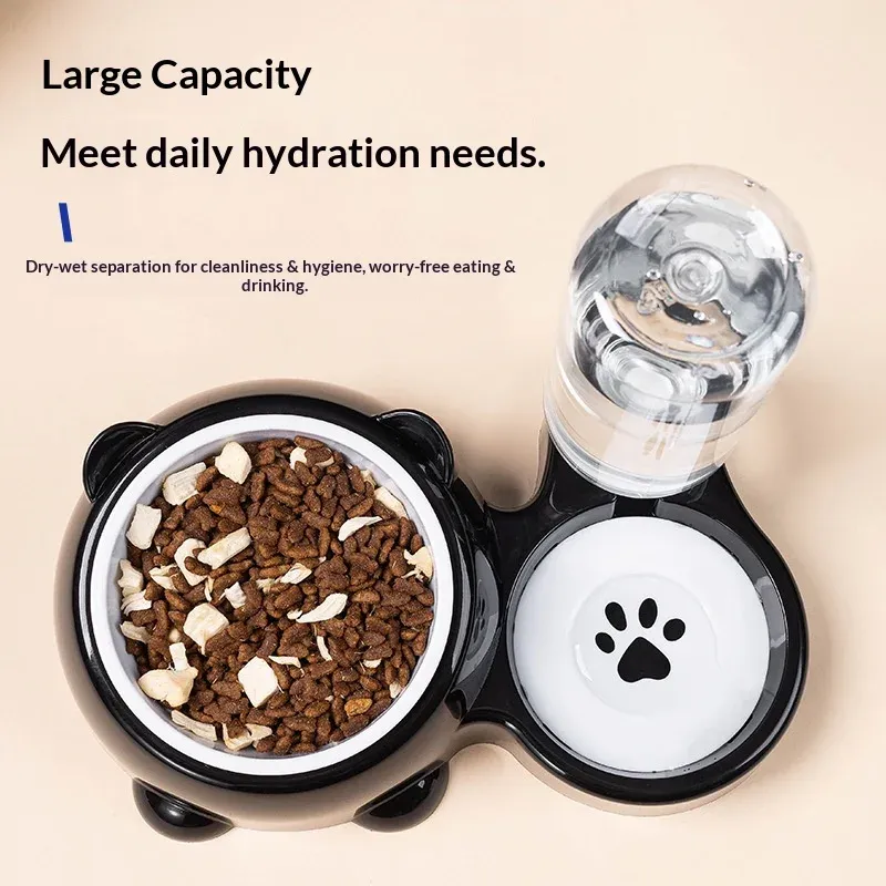 2-in-1 Tilted Elevated Pet Water & Food Bowl 4