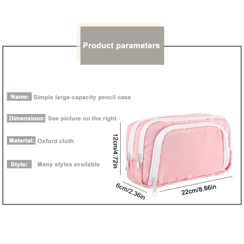 3-Layer Kawaii Pen Organizer Pouch 6