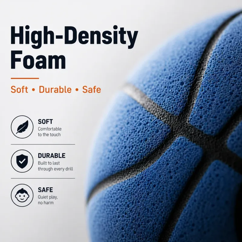 Silent Indoor Foam Basketball Hoop Set 4