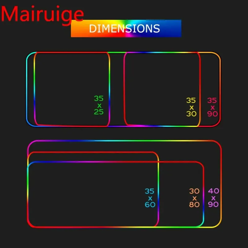 RGB LED Gaming Mouse Pad 6