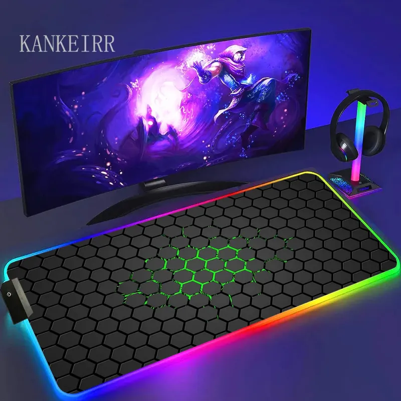 Large RGB Gaming Mousepad with LED Backlight 5