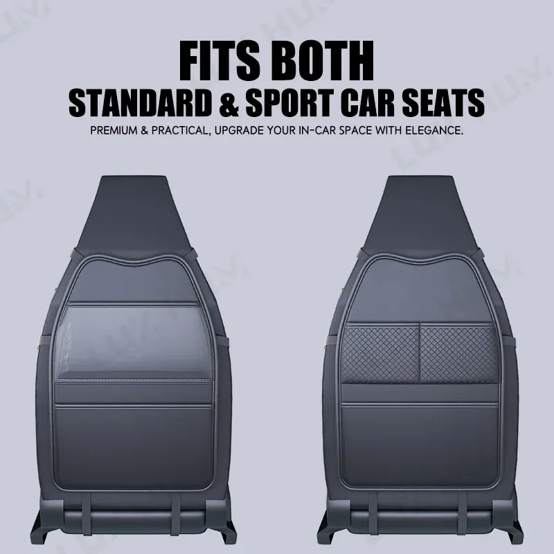 Car Seat Anti-Kick Mat with Organizer 2