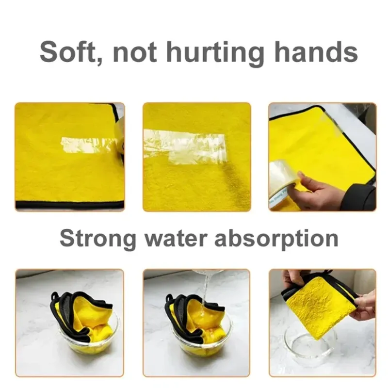 Microfiber Car Cleaning Towels Pack 6