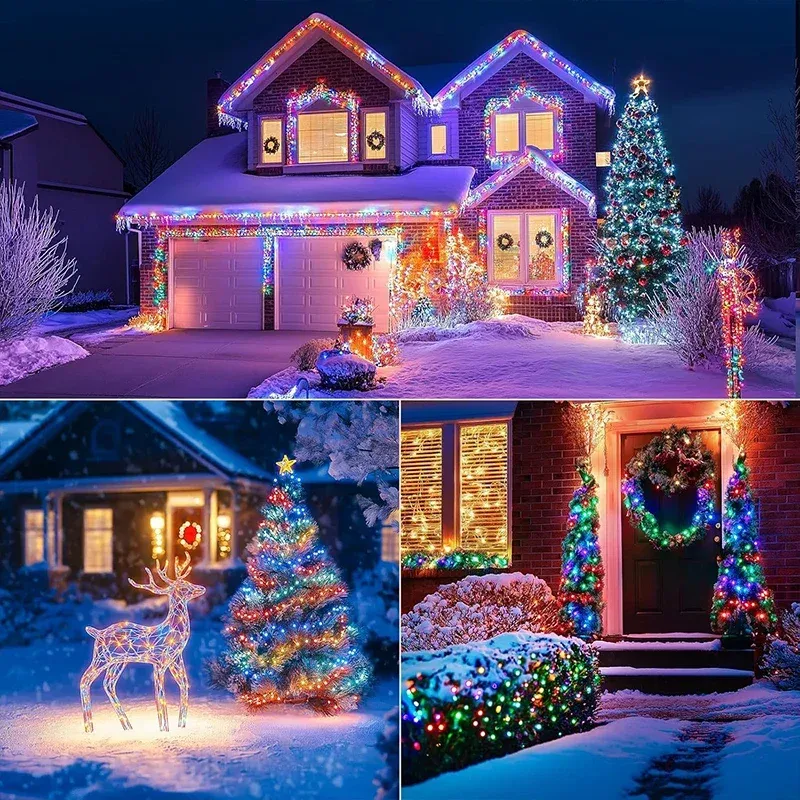 Solar LED String Lights - 8 Modes Waterproof 4