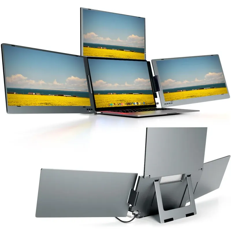 15.6" Portable Triple Screen Laptop Extender 1