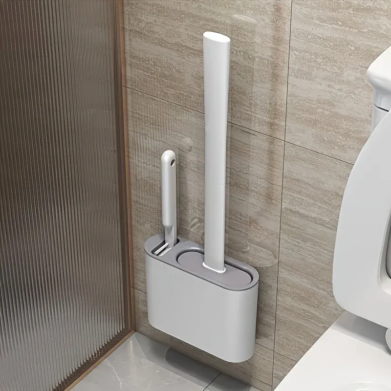 Wall Mount Toilet Brush Set 5