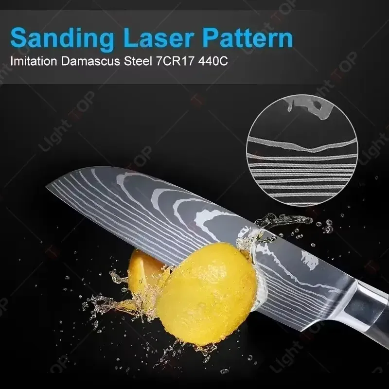 Japanese Damascus Santoku Knife Set 2