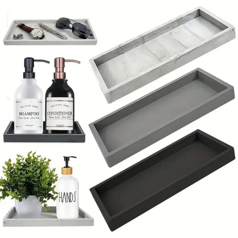 Silicone Bathroom Countertop Tray 1