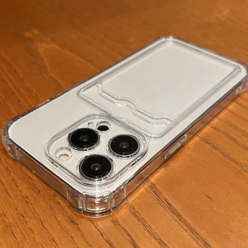 Transparent Card Bag Phone Case for iPhone 6