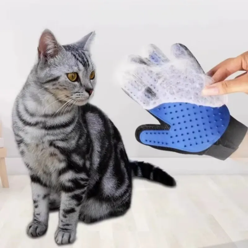 Pet Grooming Gloves with 5-Finger Design 3