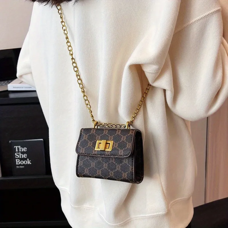 Geometric Pattern Mini Crossbody Bag 4