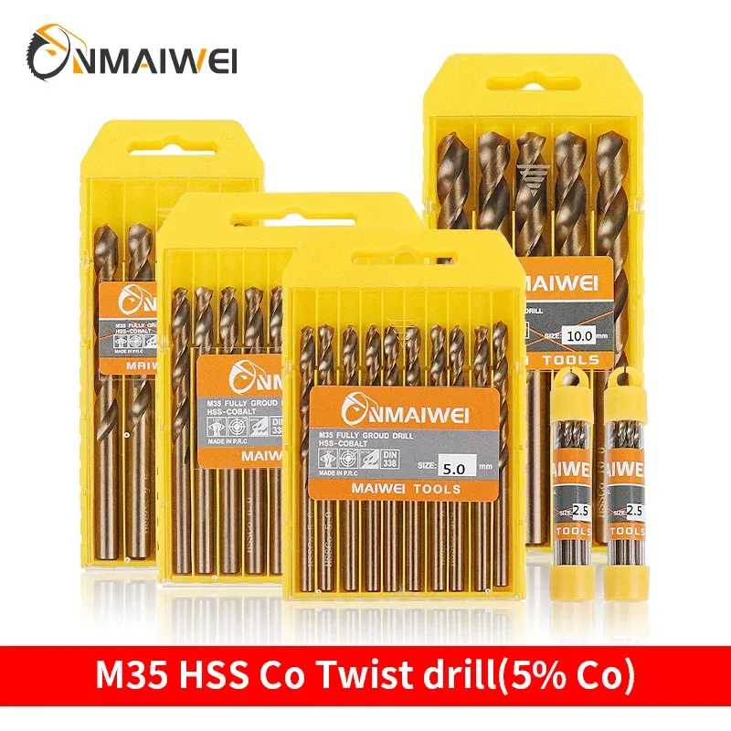M35 Cobalt Twist Drill Bit Set 1-13mm 1