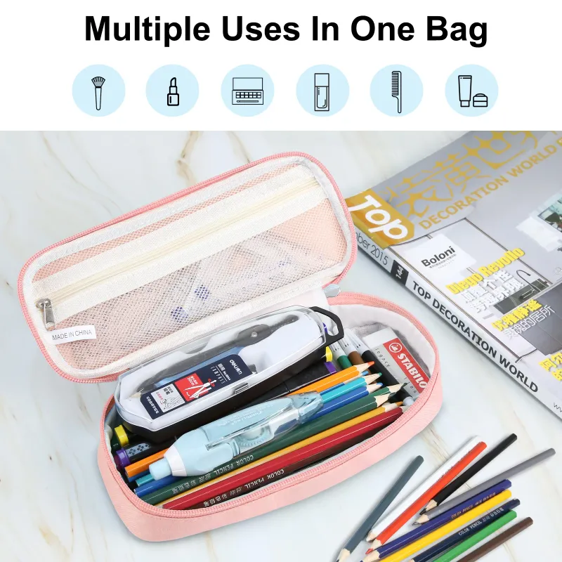 FunAdd Pencil Cases Ant Cloth Pencil Bag Pouch Holder Box for Girls Office Students Organizer School Stationery Supplies 6