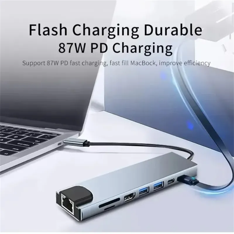 8-in-1 USB C Hub Docking Station 3