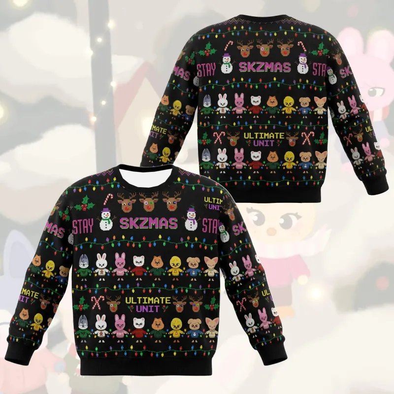 SKZOO 3D Christmas Ugly Sweater Sweatshirt 3
