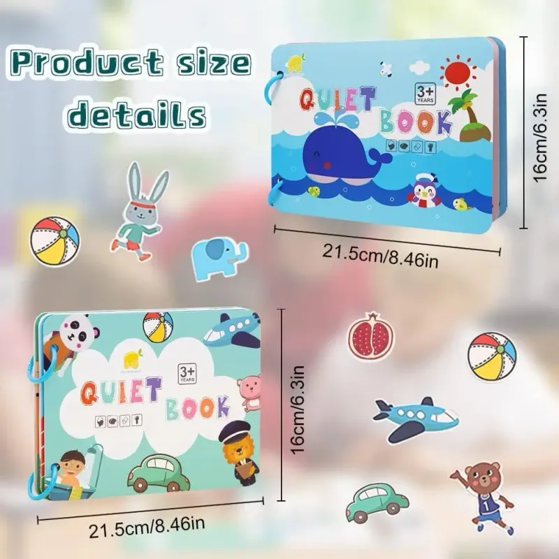 Yeahbo Montessori Busy Book for Toddlers 6