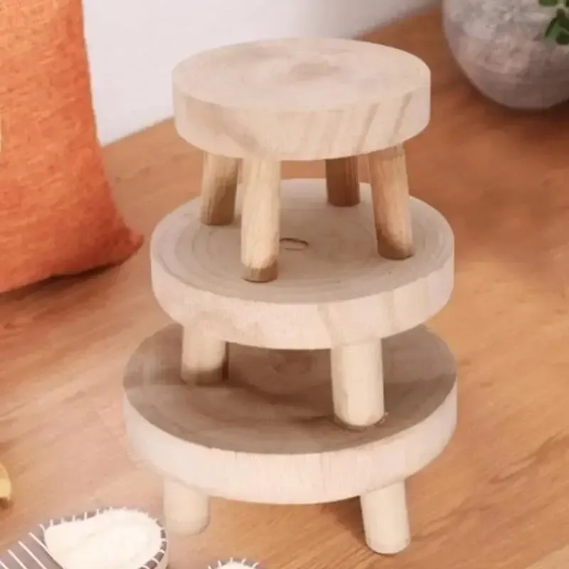 Wooden Plant Stand Pot Base Holder 6
