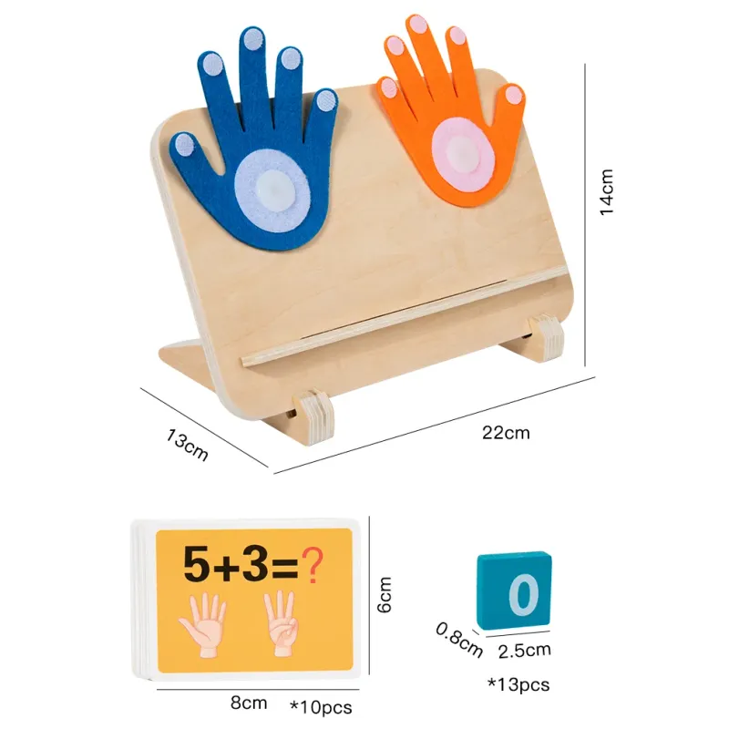 Wooden Math Finger Counting Toy 4