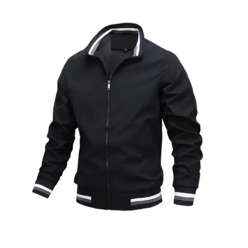 Men's White Waterproof Windbreaker Jacket 4
