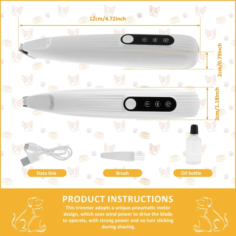 LED Light Pet Paw Trimmer Clipper 6
