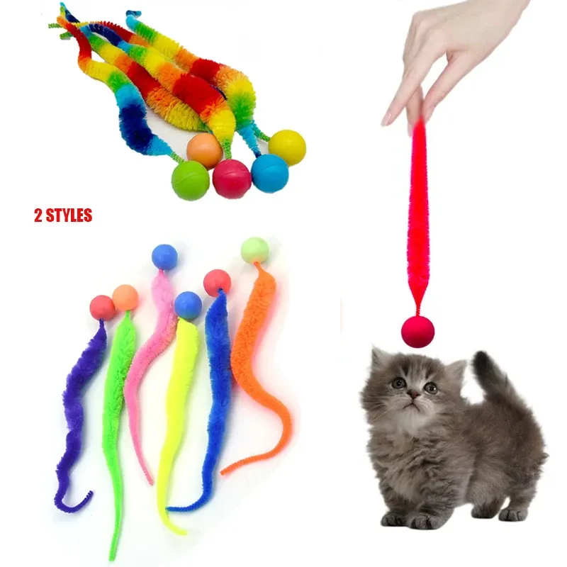 Tickle Cat Bouncing Worm Ball Toy 1