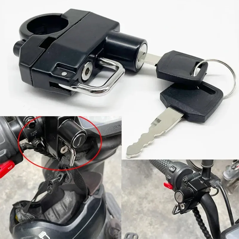 Anti-Theft Motorcycle Helmet Lock 3